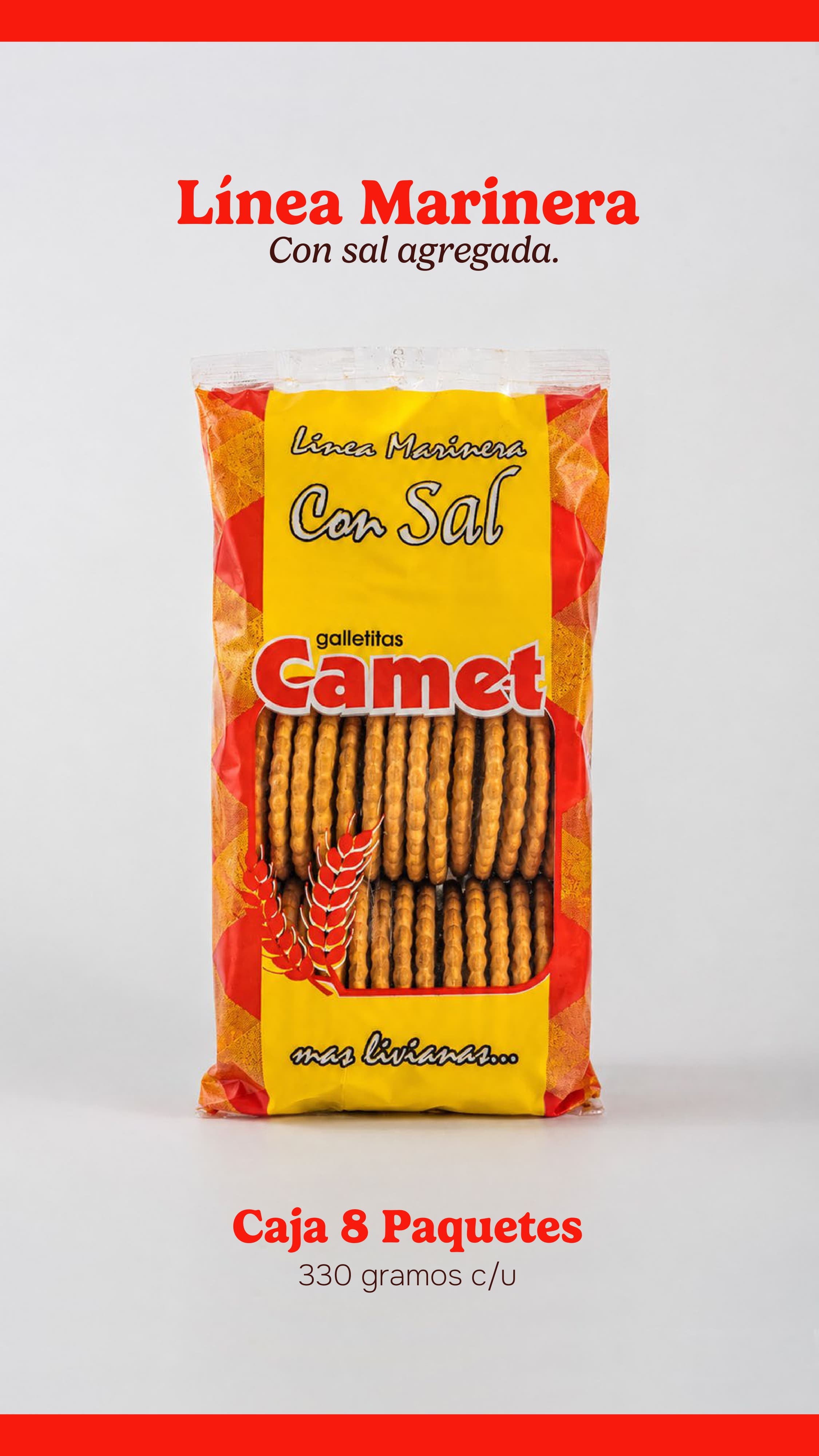 Con sal agregada. Imagen del catálogo Camet.