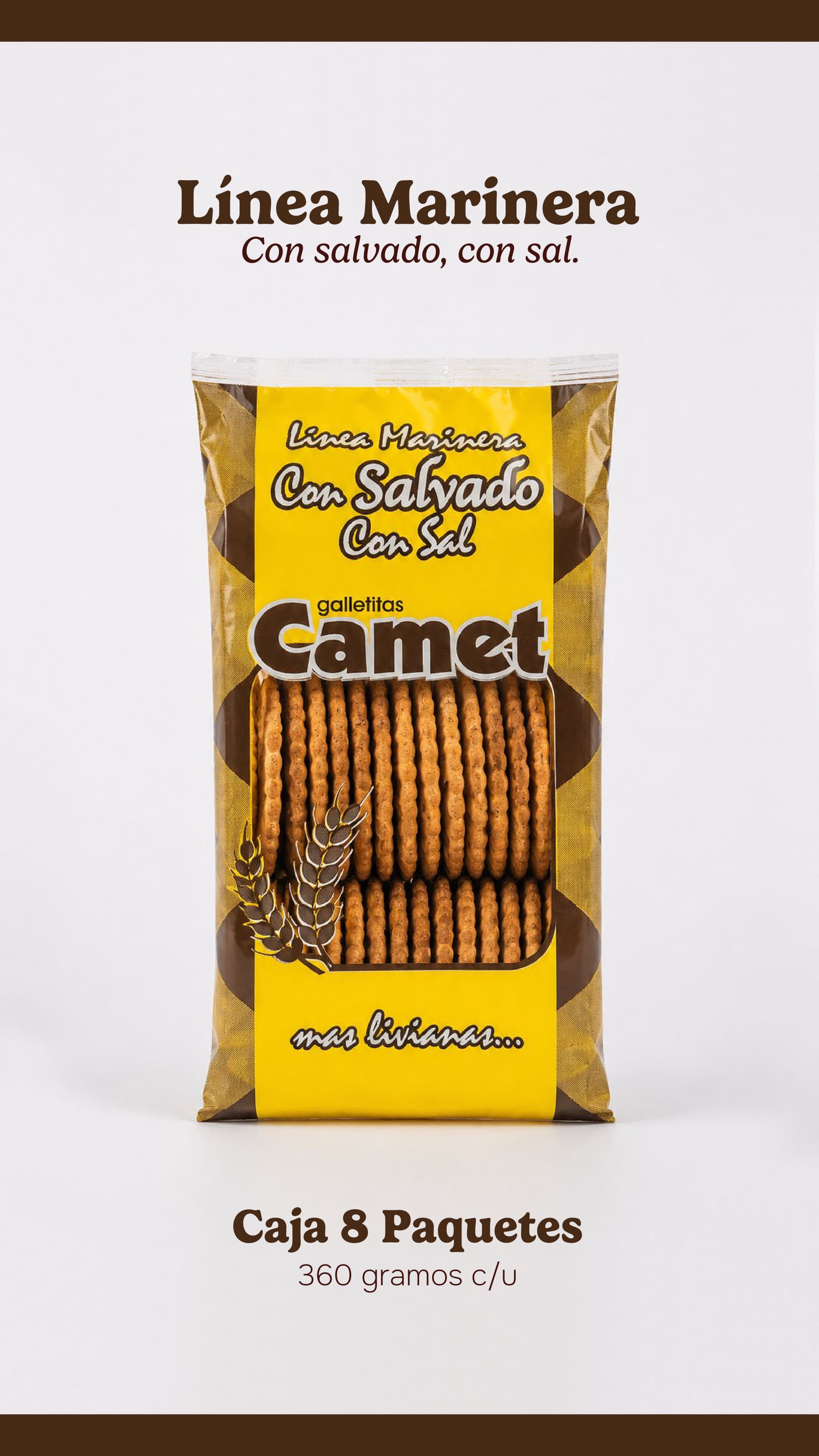 Con salvado, con sal. Imagen del catálogo Camet.
