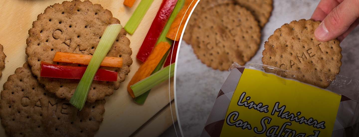 Banner con galletitas sin sal